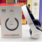 P47 Wireless Bluetooth 5.1 Headphones – Long Battery, Fast Charging, High-Quality Sound | Random Color
