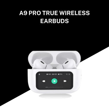 A9 Pro True Wireless Earbuds | ANC Noise Cancellation | Bluetooth 5.3 | HD Sound | Touch Control