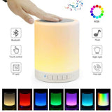 Portable Touch Lamp Bluetooth Speaker | Color Changing Night Light | Smart Desk Lamp