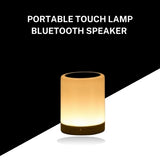 Portable Touch Lamp Bluetooth Speaker | Color Changing Night Light | Smart Desk Lamp