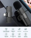 K8 Type-C Wireless Microphone for Mobile | Noise Reduction Lavalier Mic for Vlogging & Recording