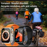 Ultra Smartwatch Bundle – 7 Straps | Fitness Tracker | Bluetooth Call | Wireless Charging | IP68 Waterproof