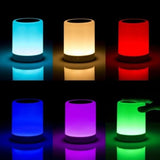 Portable Touch Lamp Bluetooth Speaker | Color Changing Night Light | Smart Desk Lamp