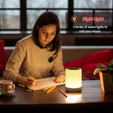 Portable Touch Lamp Bluetooth Speaker | Color Changing Night Light | Smart Desk Lamp