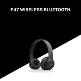 P47 Wireless Bluetooth 5.1 Headphones – Long Battery, Fast Charging, High-Quality Sound | Random Color