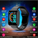 D20 Ultra Smartwatch – Heart Rate, Blood Pressure & Oxygen Monitor | Fitness Tracker & Waterproof Smart Bracelet