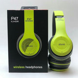 P47 Wireless Bluetooth 5.1 Headphones – Long Battery, Fast Charging, High-Quality Sound | Random Color